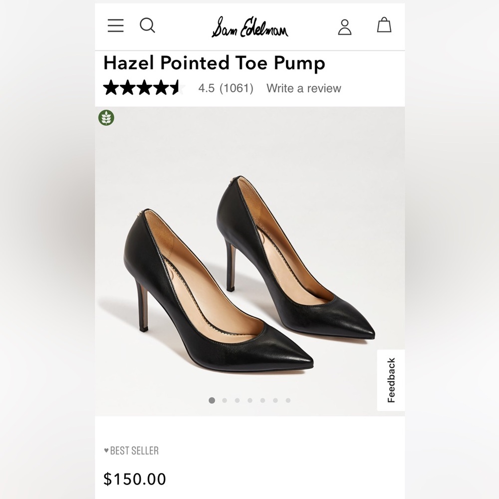 Sam Edelman Hazel Pointed Toe Pump